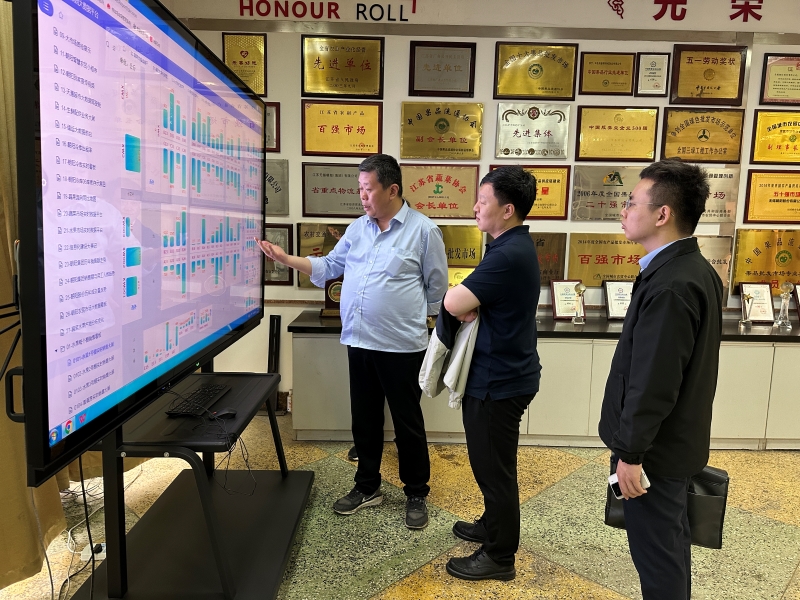 新疆石河子市经开区投资服务中心一行到朝阳农产品大市场参观交流