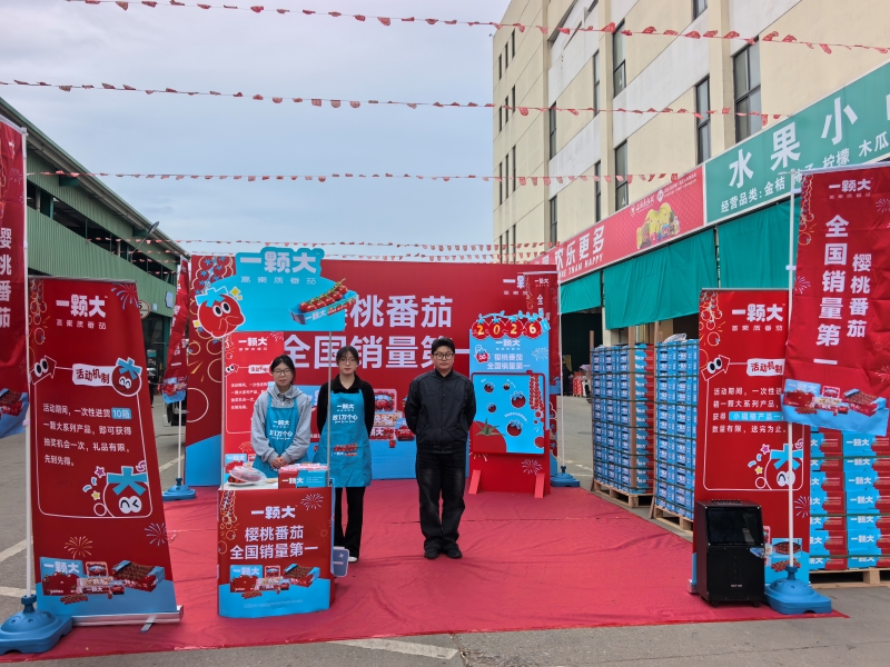 一颗大樱桃番茄路演活动走进朝阳水果市场，引爆春日鲜果消费热潮